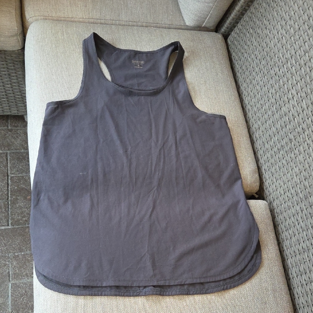 Women's Gray Calvin Klein Tank Top